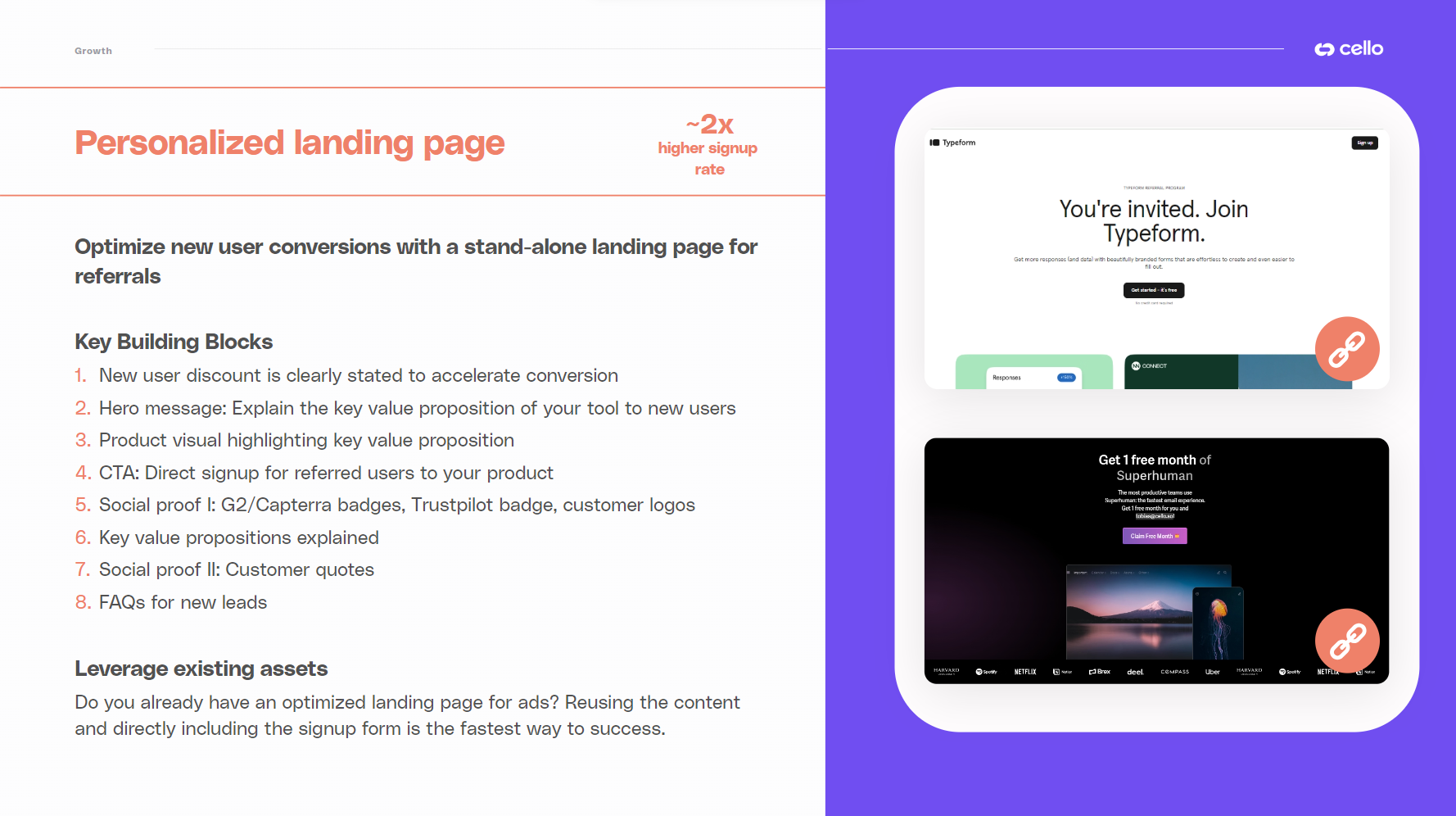 Stand-alone landing page
