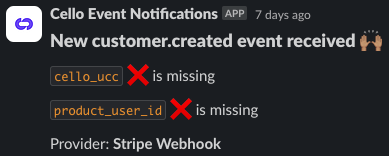 Missing referral code (ucc) or productUserId notification