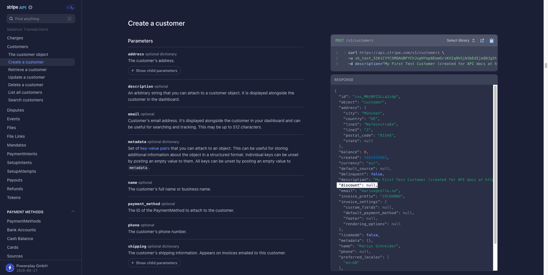 Stripe API coupon attachment during customer creation
