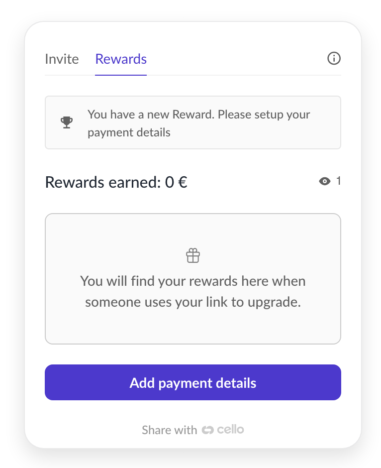 New reward alert
