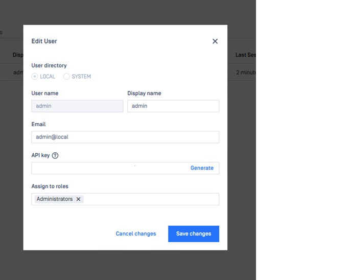 Copy/Generate API Key