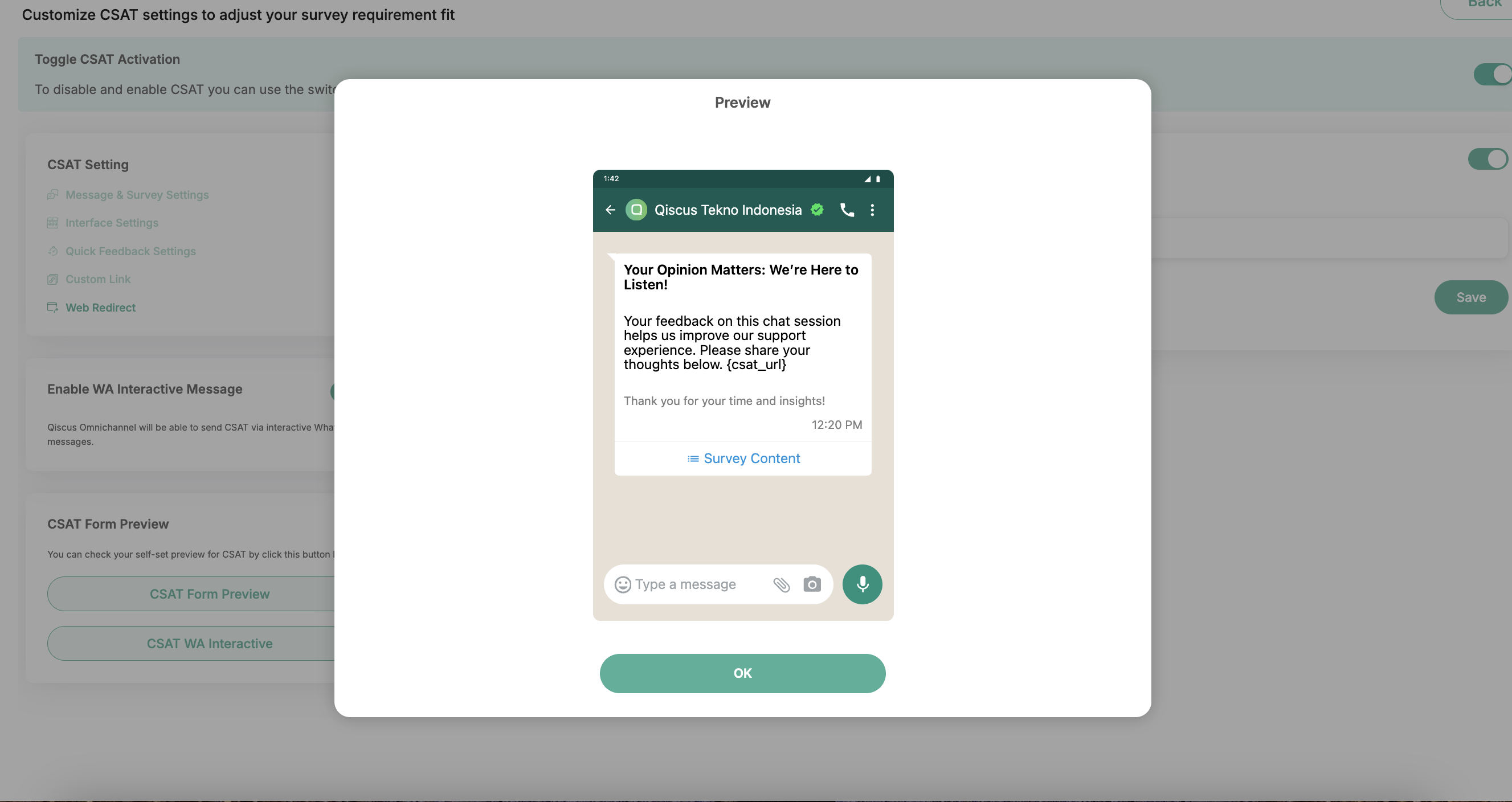 CSAT WA Interactive Preview
