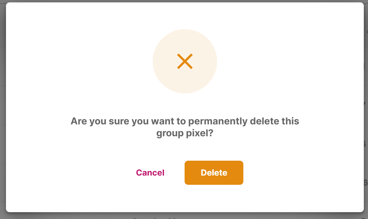 Delete Confirm Dialog