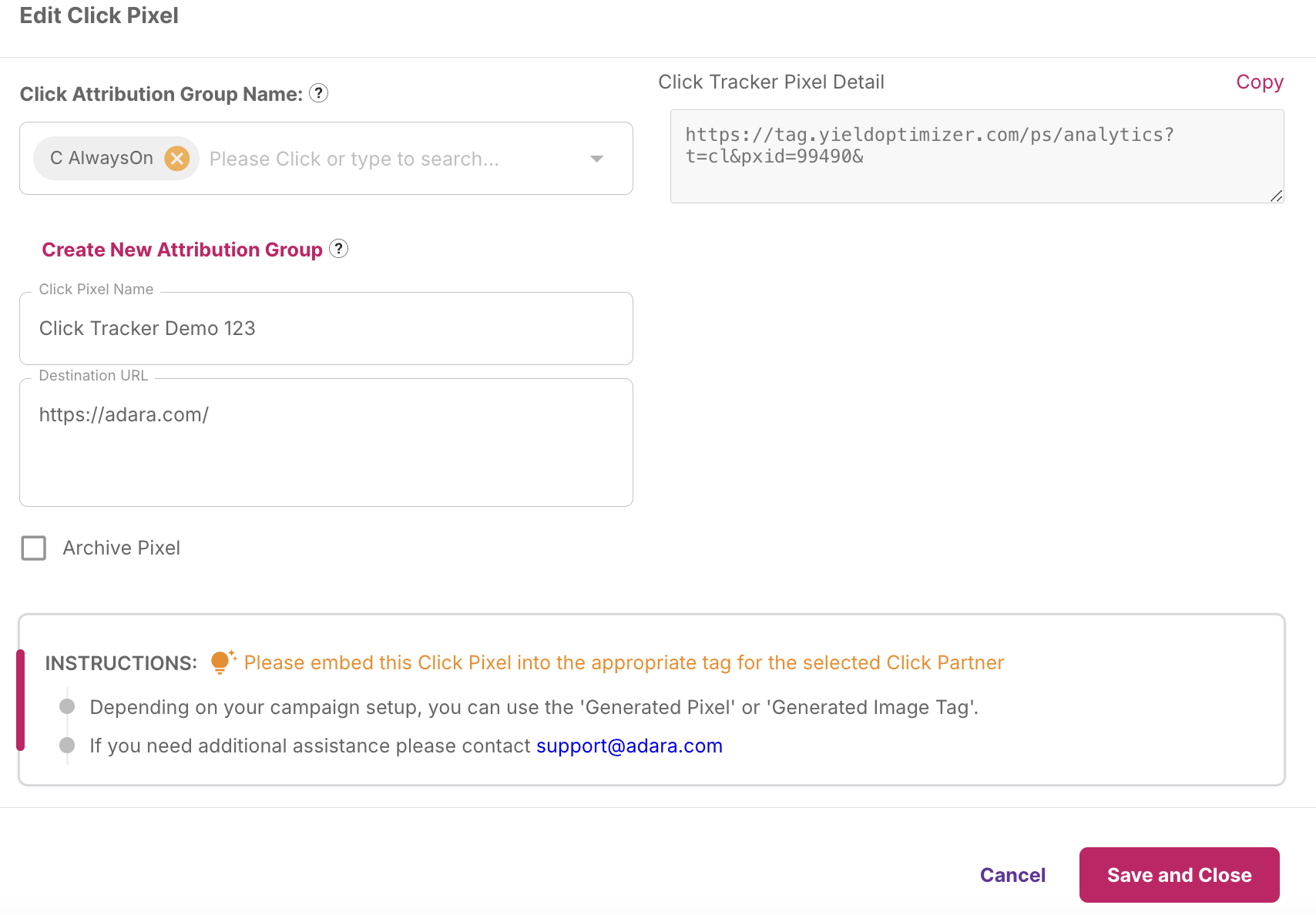 Create Click Tracker