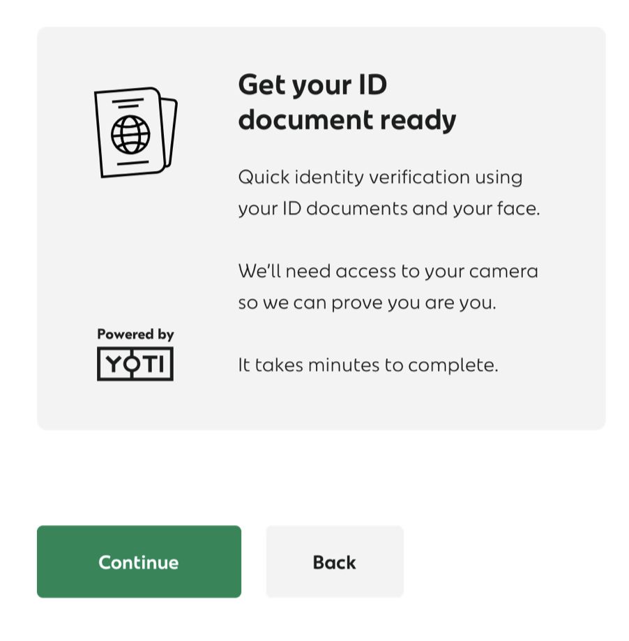 Example of using Identity verification