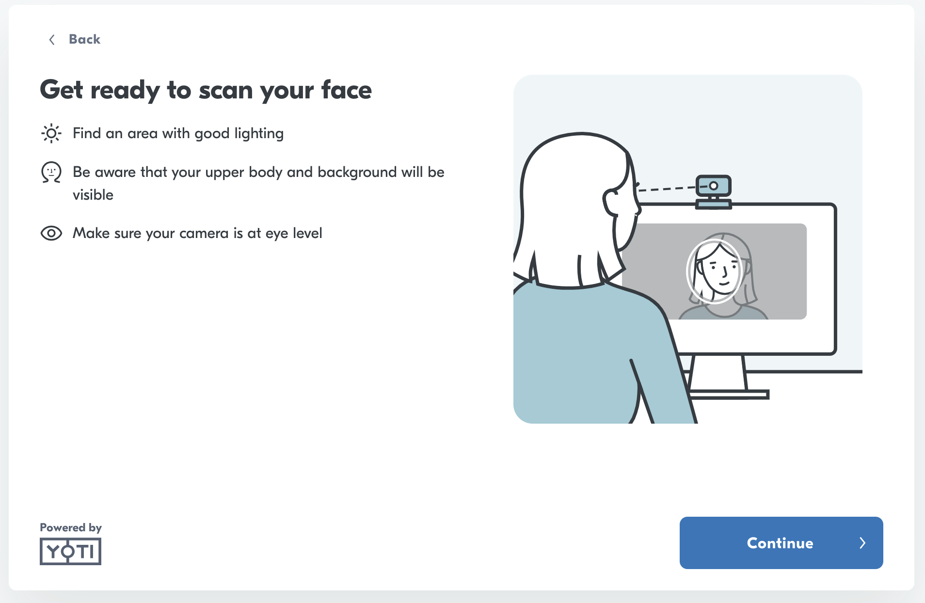 User flow: Pre read for Passive liveness