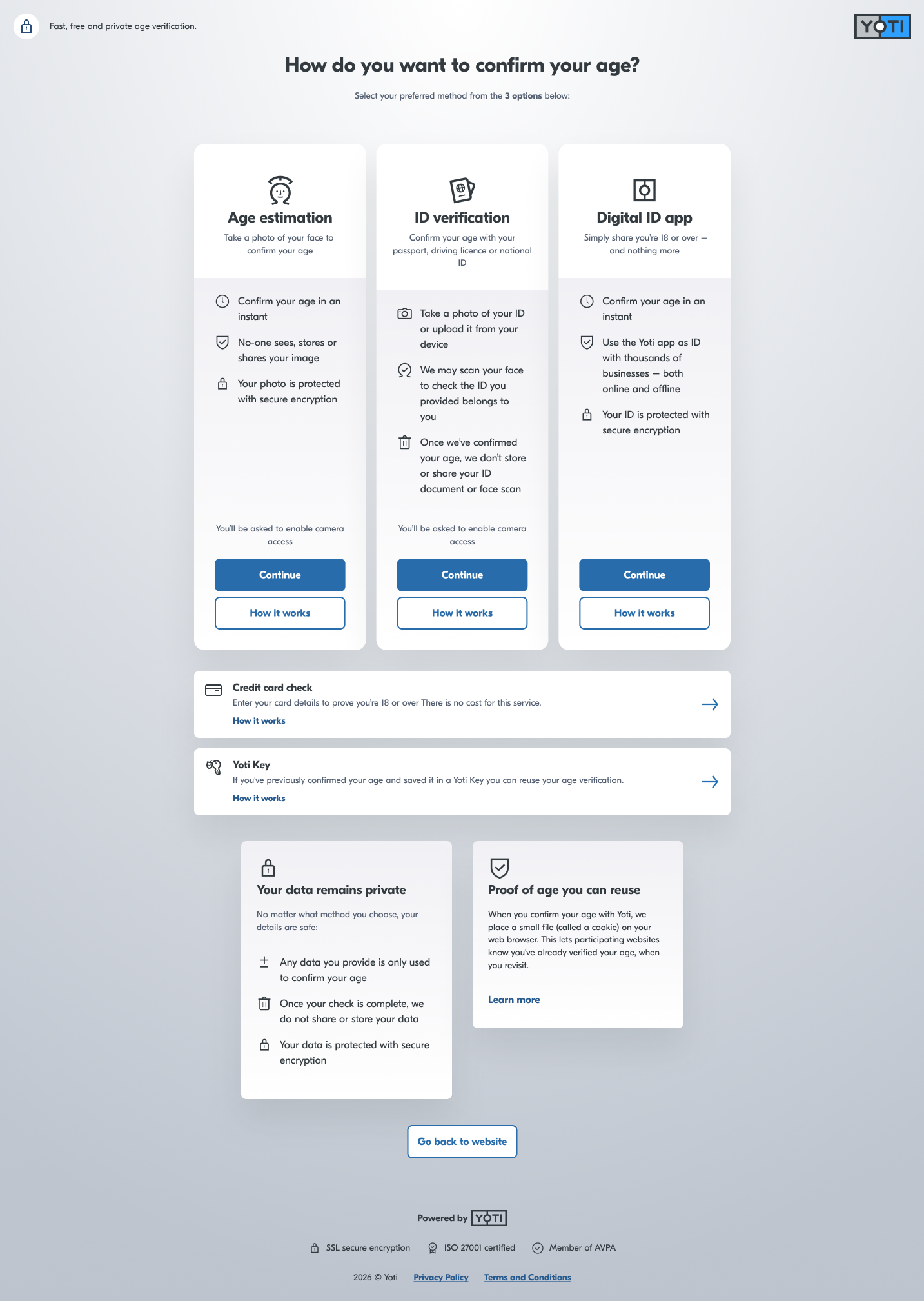 Hybrid menu configuration