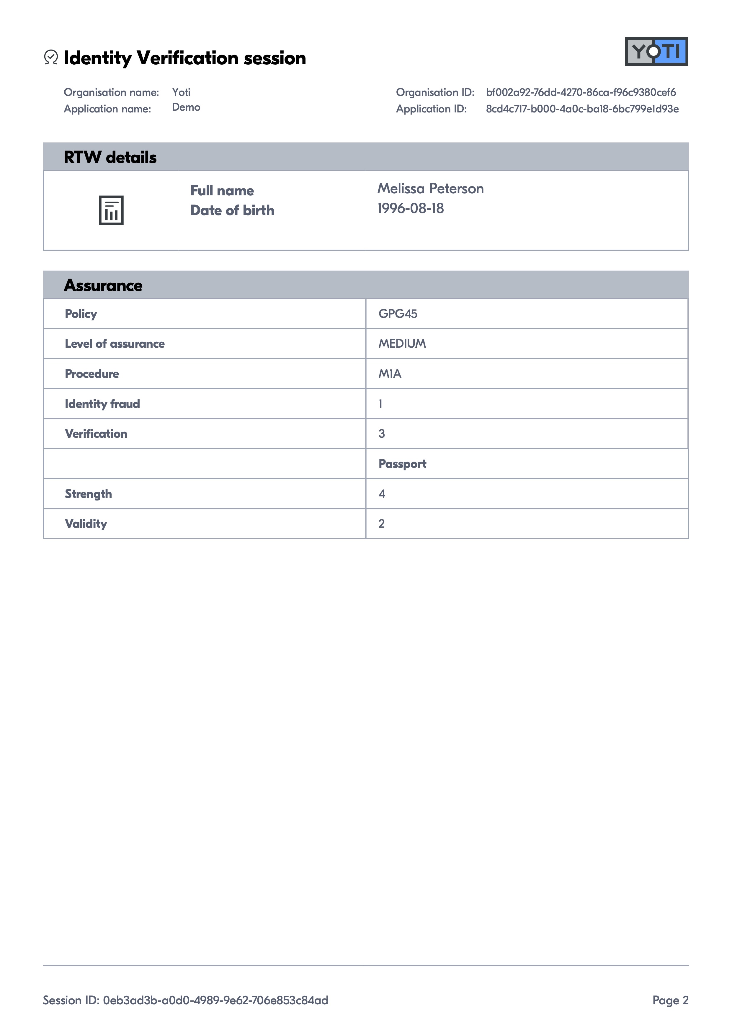 Report page 2