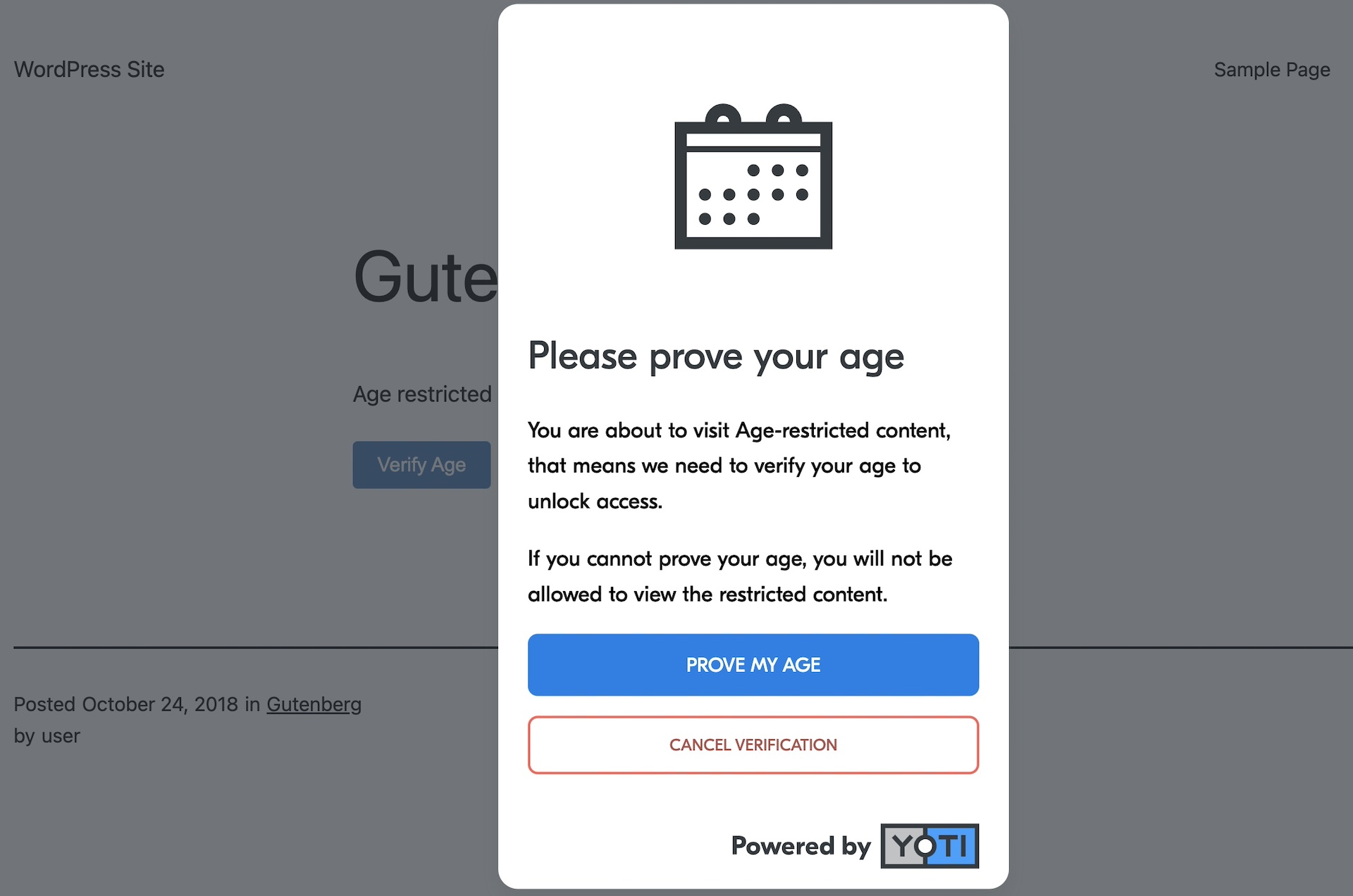 Age-restricted Post