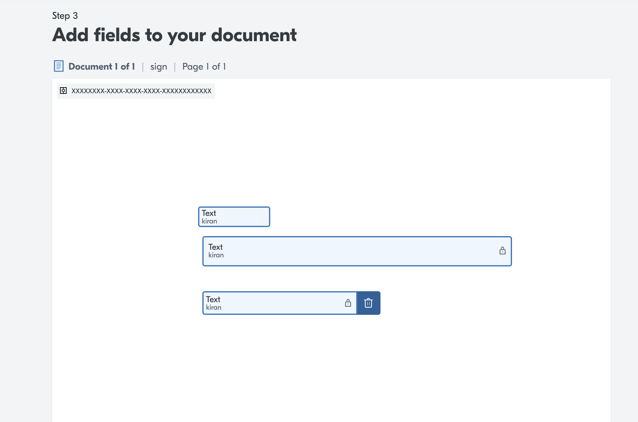 Add text fields