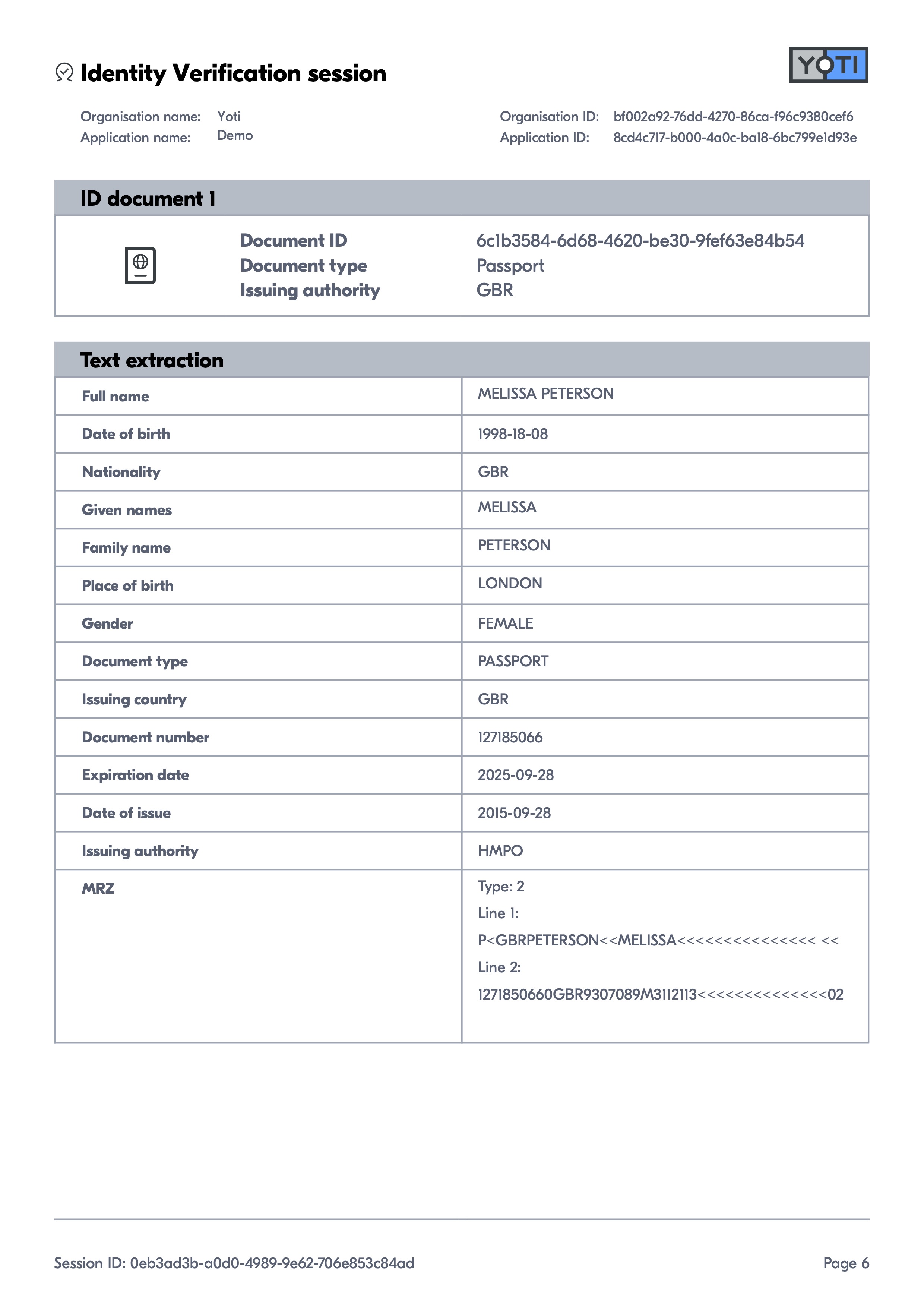 Report page 6