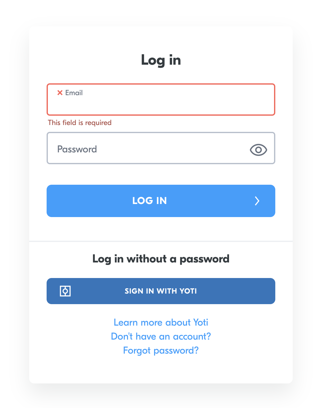Login Screen