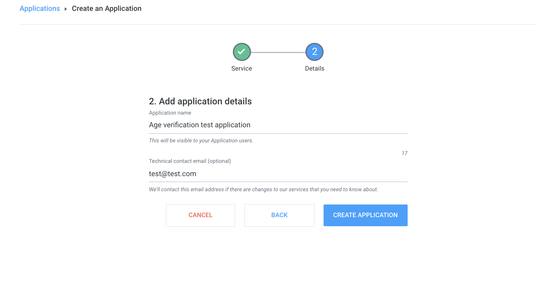Create an Age verification application