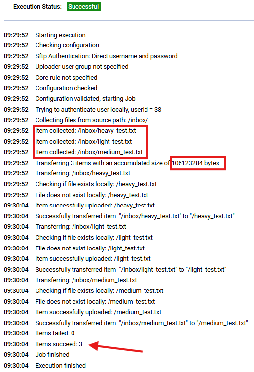JOB logs