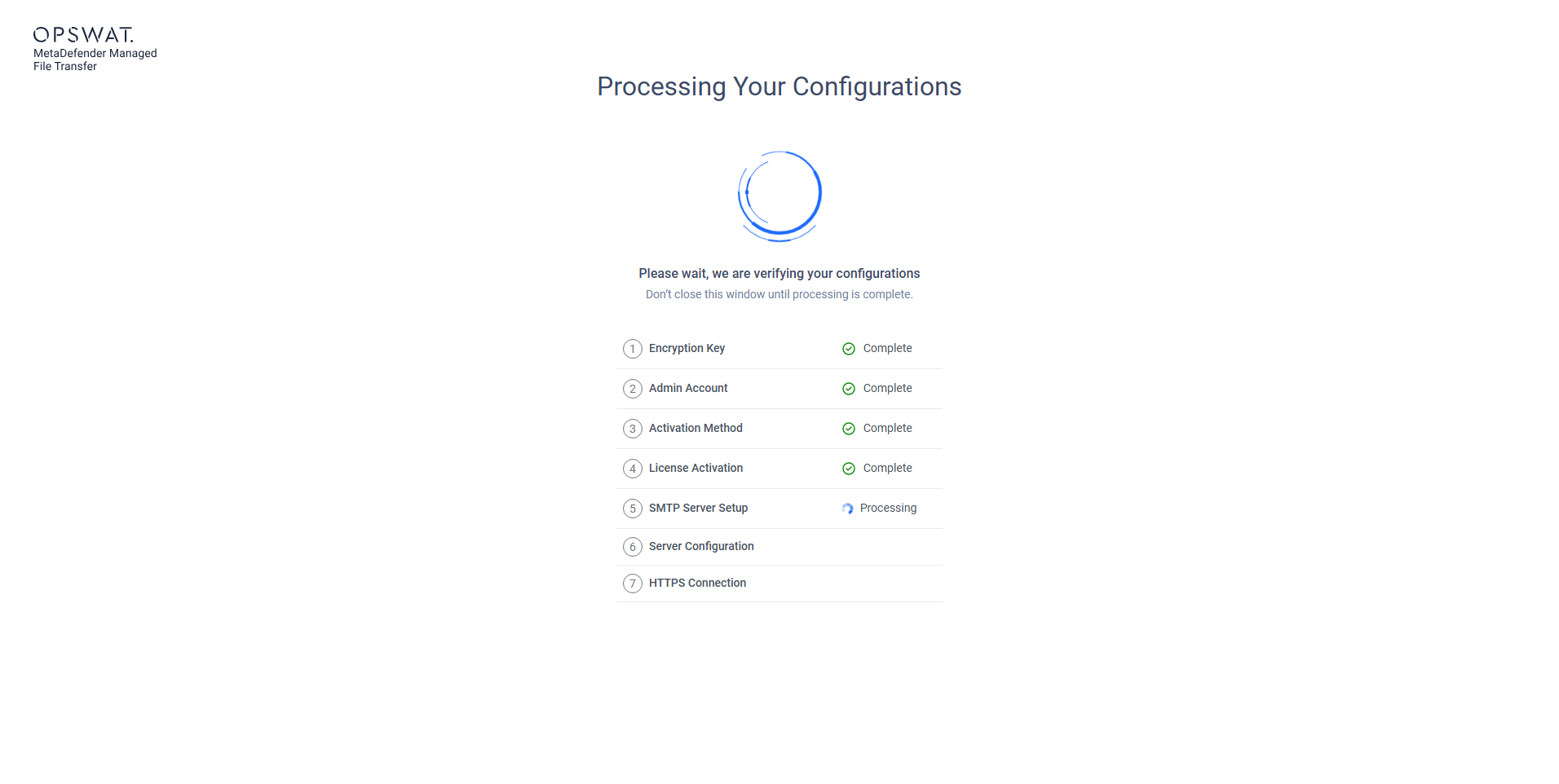 Configurations are processed