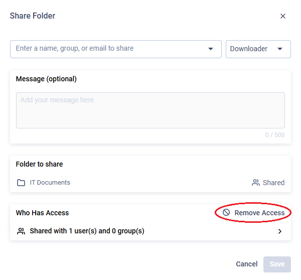 Example: revoke all access