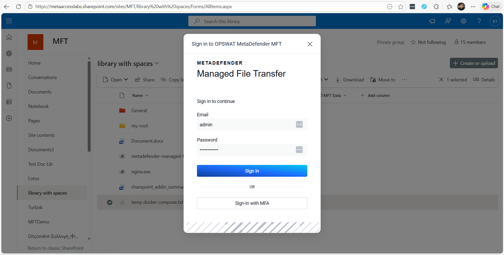 2. A login modal will show up if you haven't logon yet