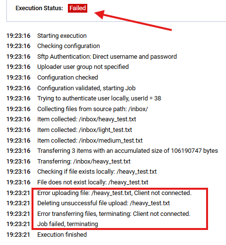 Error logs