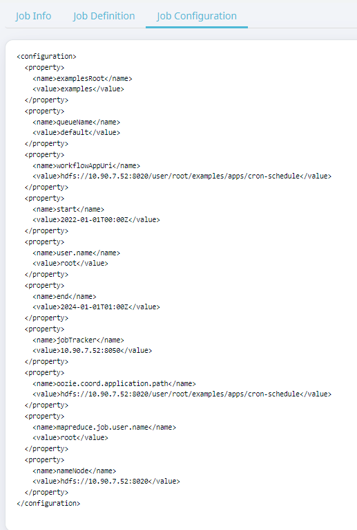 Job Configuration