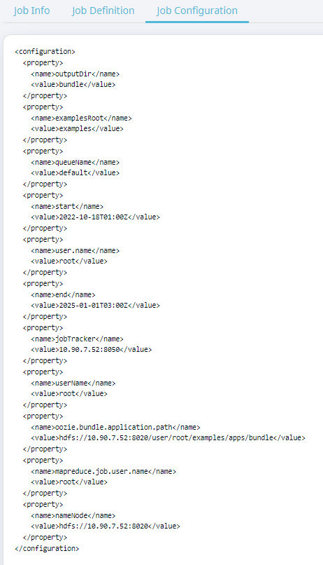 Job Configuration