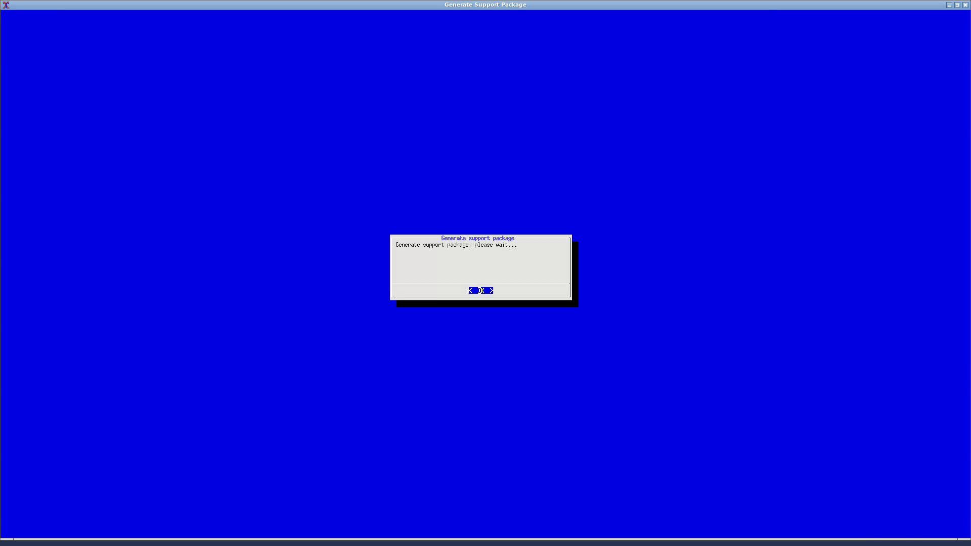 Generate a Support Package while MetaDefender Drive is running