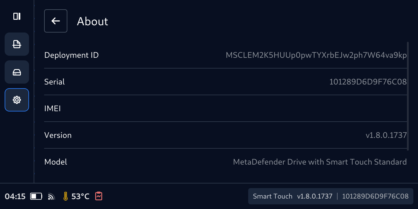 Deployment ID and Serial