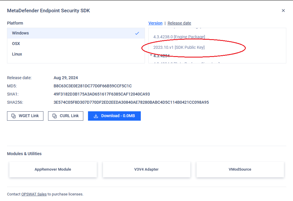 **`Figure A - Download the public key from the Portal`**