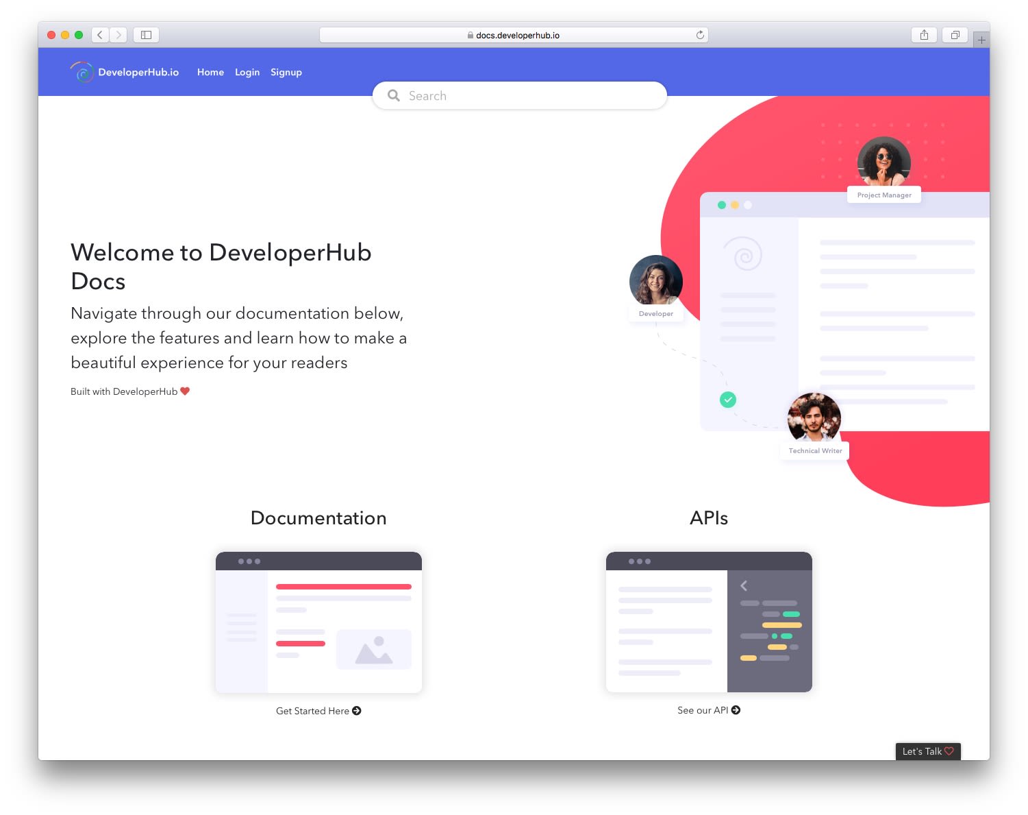 Our Custom Landing Page